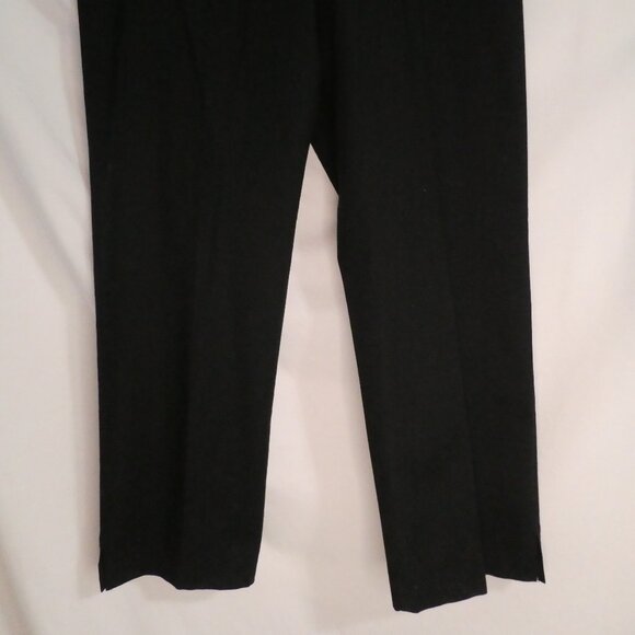 RAFAELLA | size 12 | Classic Black Dress Pants / Trousers | Side Zip Closure - Picture 7 of 16